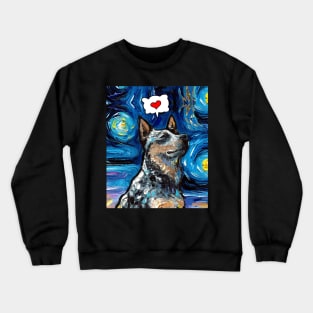 Blue Heeler Love Crewneck Sweatshirt